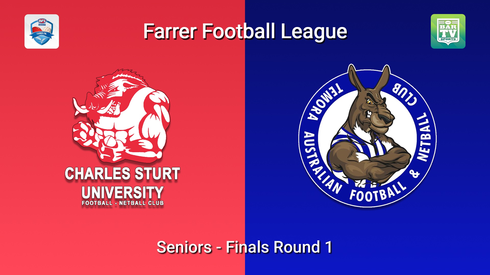 260815-video-Farrer FNL Finals Round 1 - Seniors - CSU Bushpigs v Temora Kangaroos Slate Image