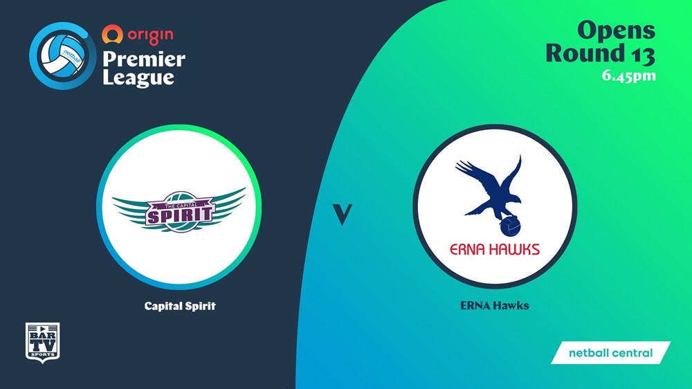 MINI GAME: NSW Prem League Round 13 - Opens - Capital Spirit v Erna Hawks Slate Image