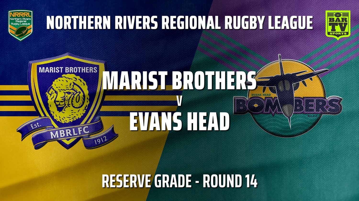210808-Northern Rivers Round 14 - Reserve Grade - Lismore Marist Brothers Rams v Evans Head Bombers Slate Image