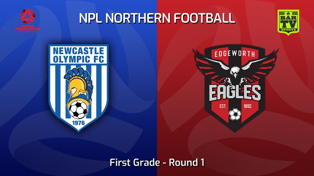 230304-NNSW NPLM Round 1 - Newcastle Olympic v Edgeworth Eagles FC Slate Image