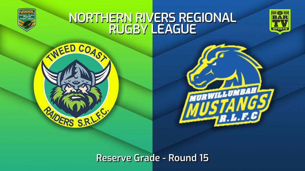 230806-Northern Rivers Round 15 - Reserve Grade - Tweed Coast Raiders v Murwillumbah Mustangs Minigame Slate Image