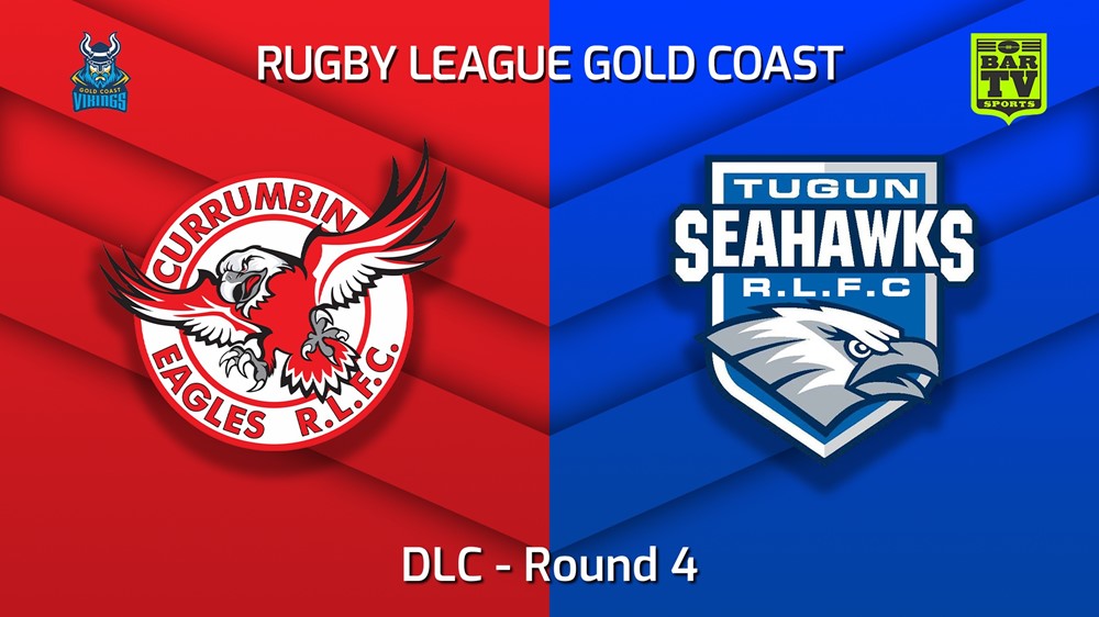 MINI GAME: Gold Coast Round 4 - DLC - Currumbin Eagles v Tugun Seahawks Slate Image