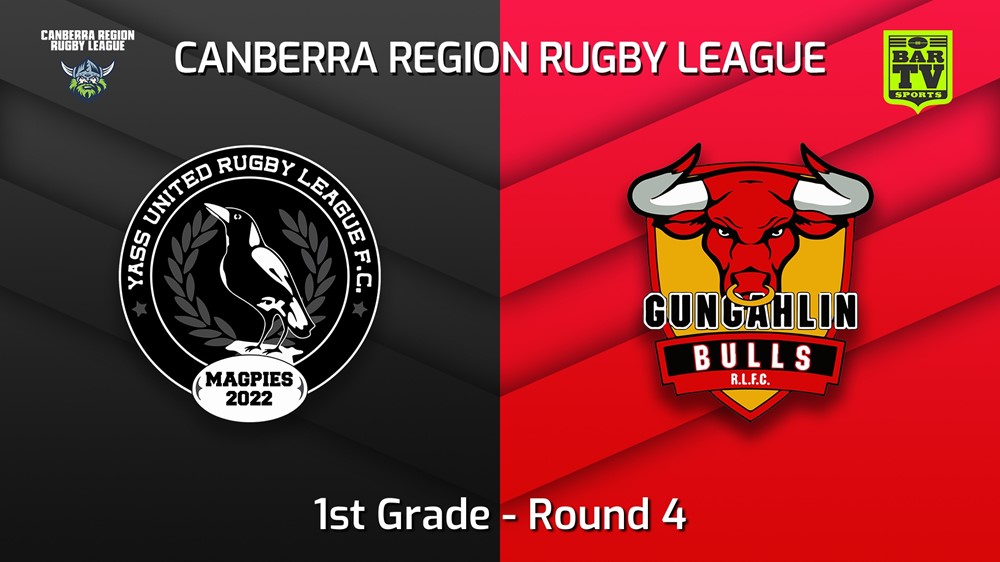 220430-Canberra Round 4 - 1st Grade - Yass Magpies v Gungahlin Bulls Slate Image