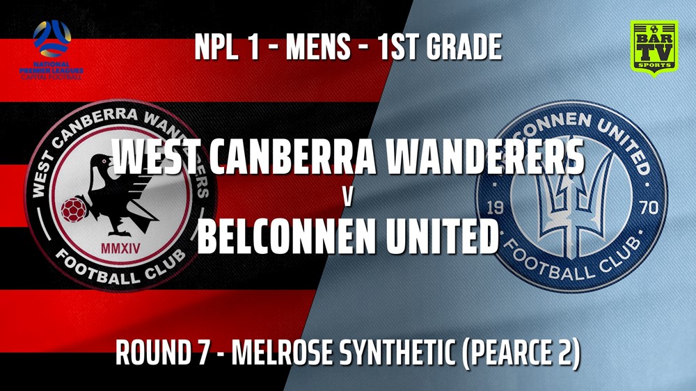 210522-NPL - CAPITAL Round 7 - West Canberra Wanderers v Belconnen United Slate Image