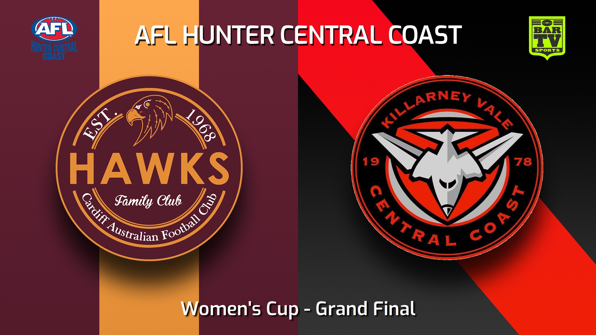 240907-video-AFL Hunter Central Coast Grand Final - Women's Cup - Cardiff Hawks v Killarney Vale Bombers Slate Image