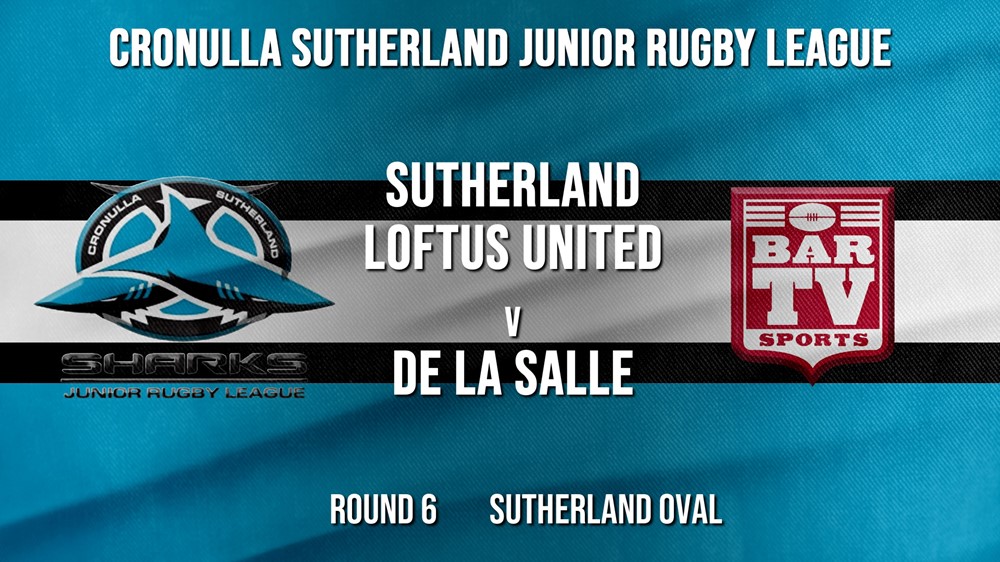 Cronulla JRL Round 6 - U/10 - Sutherland Loftus United v De La Salle Minigame Slate Image