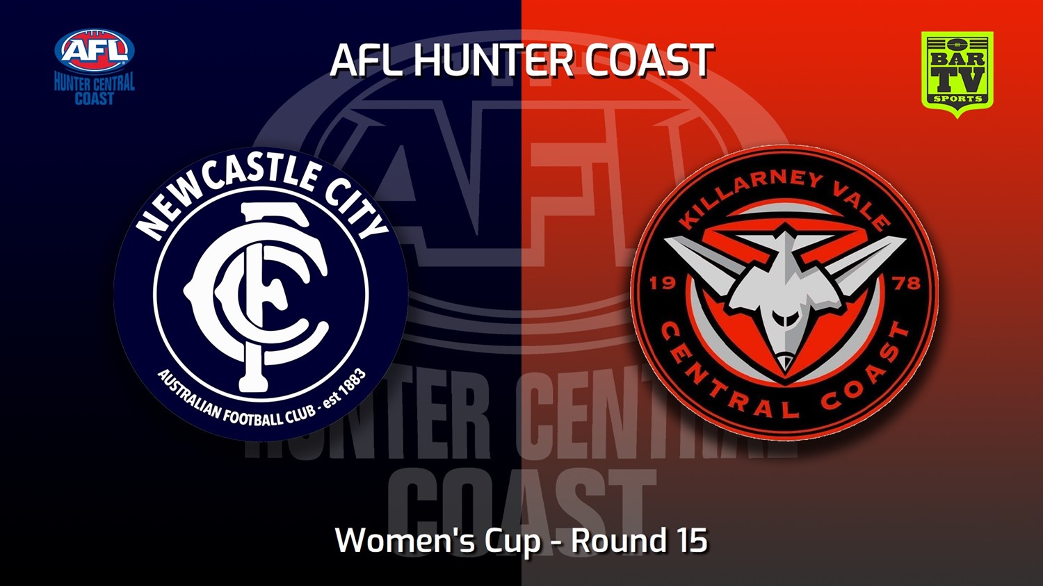220730-AFL Hunter Central Coast Round 15 - Women's Cup - Newcastle City  v Killarney Vale Bombers Minigame Slate Image