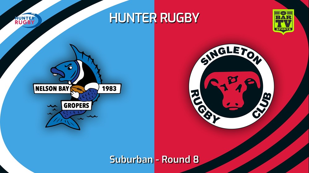 VIDEO: Hunter Rugby Round 8 - Suburban - Nelson Bay Gropers v Singleton Bulls