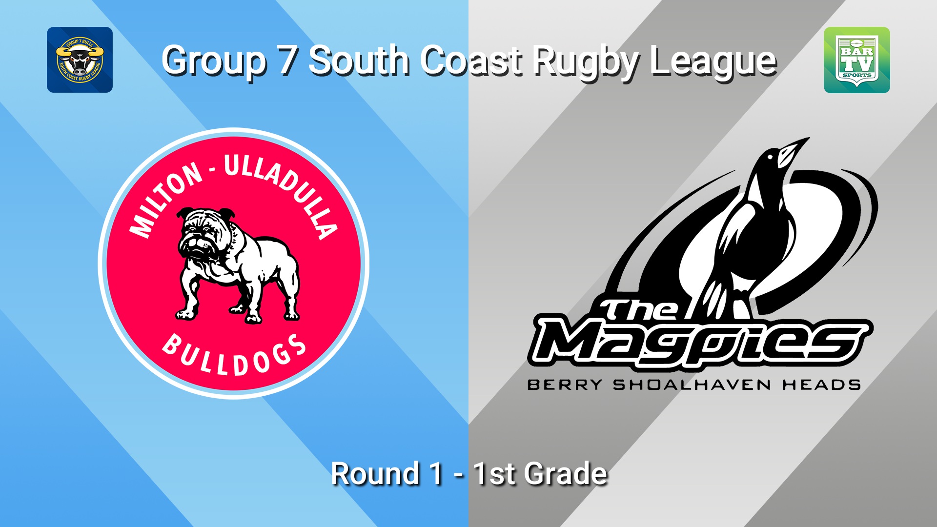 260411-video-South Coast Round 1 - 1st Grade - Milton-Ulladulla Bulldogs v Berry-Shoalhaven Heads Slate Image
