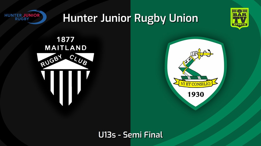 230826-Hunter Junior Rugby Union Semi Final - U13s - Maitland v Merewether Carlton Minigame Slate Image