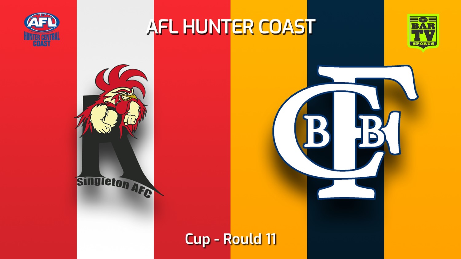 230715-AFL Hunter Central Coast Rould 11 - Cup - Singleton Roosters v Bateau Bay Minigame Slate Image
