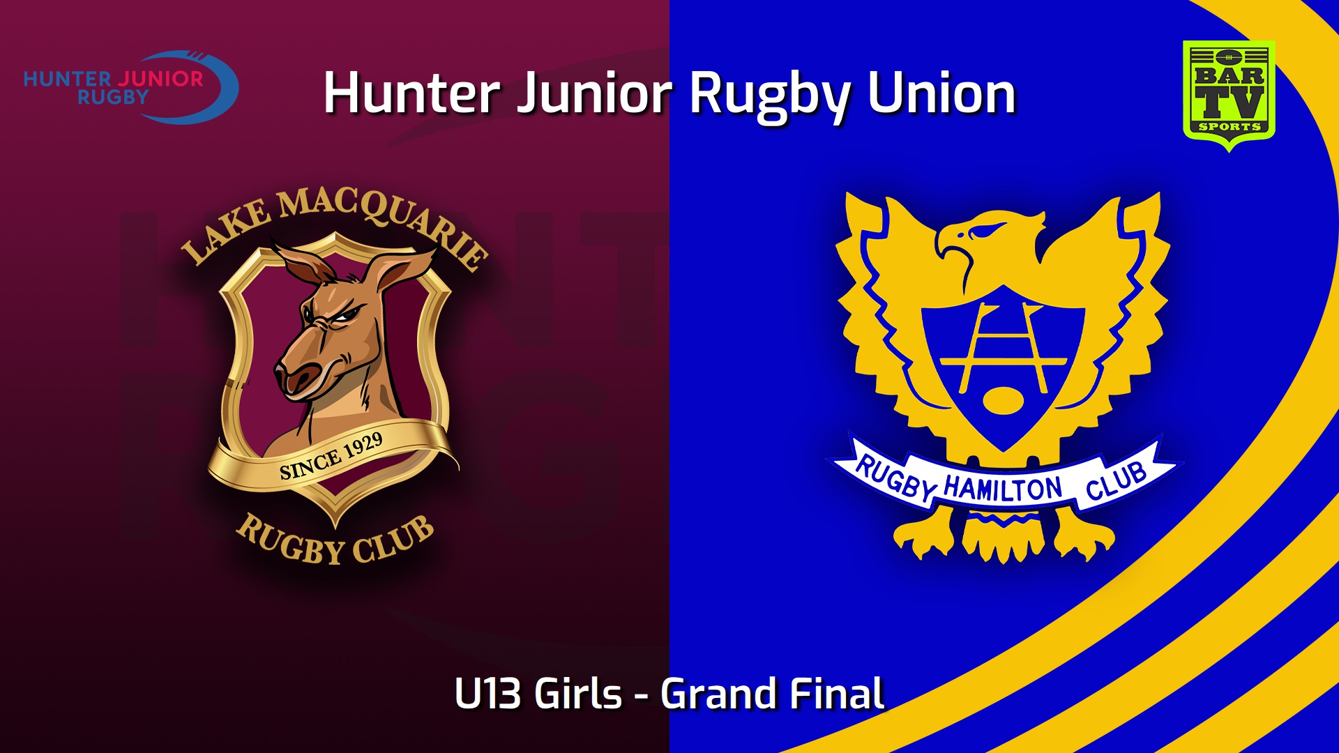 250919-video-Hunter Junior Rugby Union Grand Final - U13 Girls - Lake Macquarie v Hamilton Hawks Slate Image