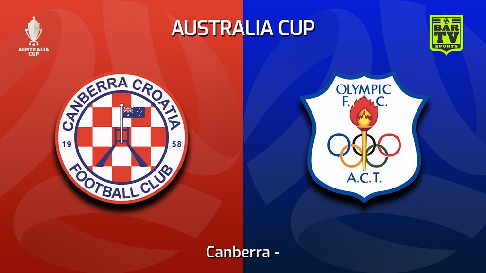 230603-Australia Cup Qualifying Canberra Croatia FC v Canberra Olympic FC Slate Image