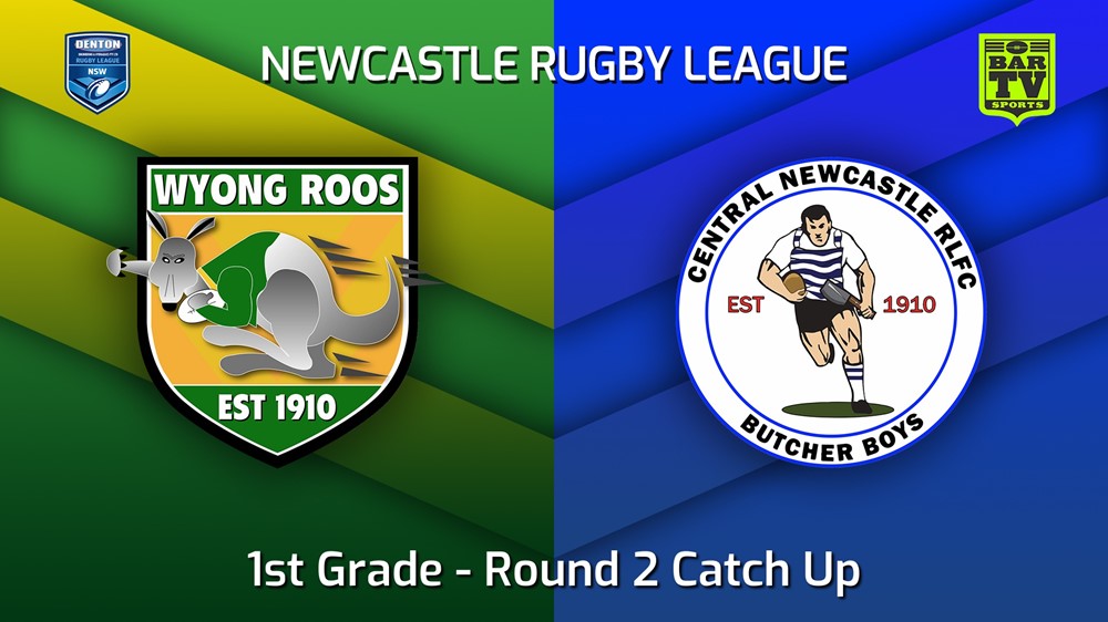 MINI GAME: Newcastle Round 2 Catch Up - 1st Grade - Wyong Roos v Central Newcastle Slate Image