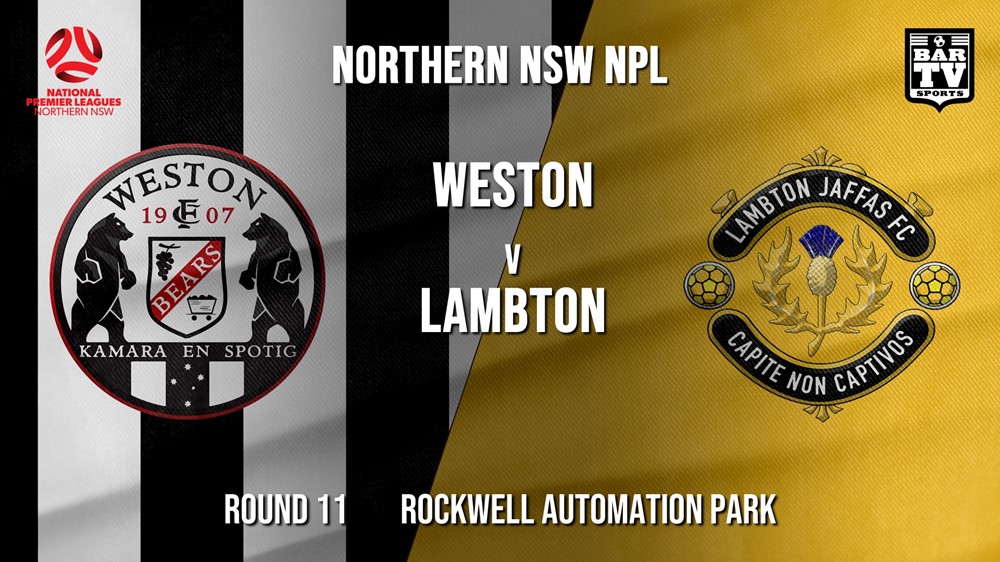 NPL - NNSW Round 11 - Weston Workers FC v Lambton Jaffas FC Slate Image