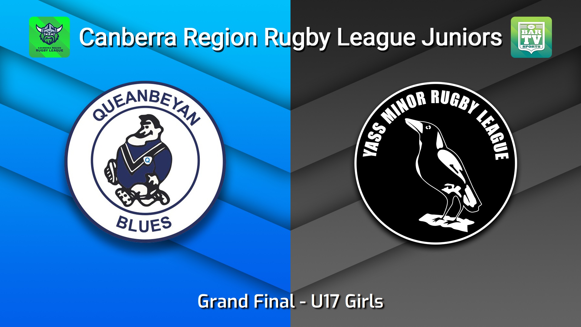 260912-video-Canberra Region Rugby League Juniors Grand Final - U17 Girls - Queanbeyan Blues Juniors v Yass Magpies Juniors Slate Image
