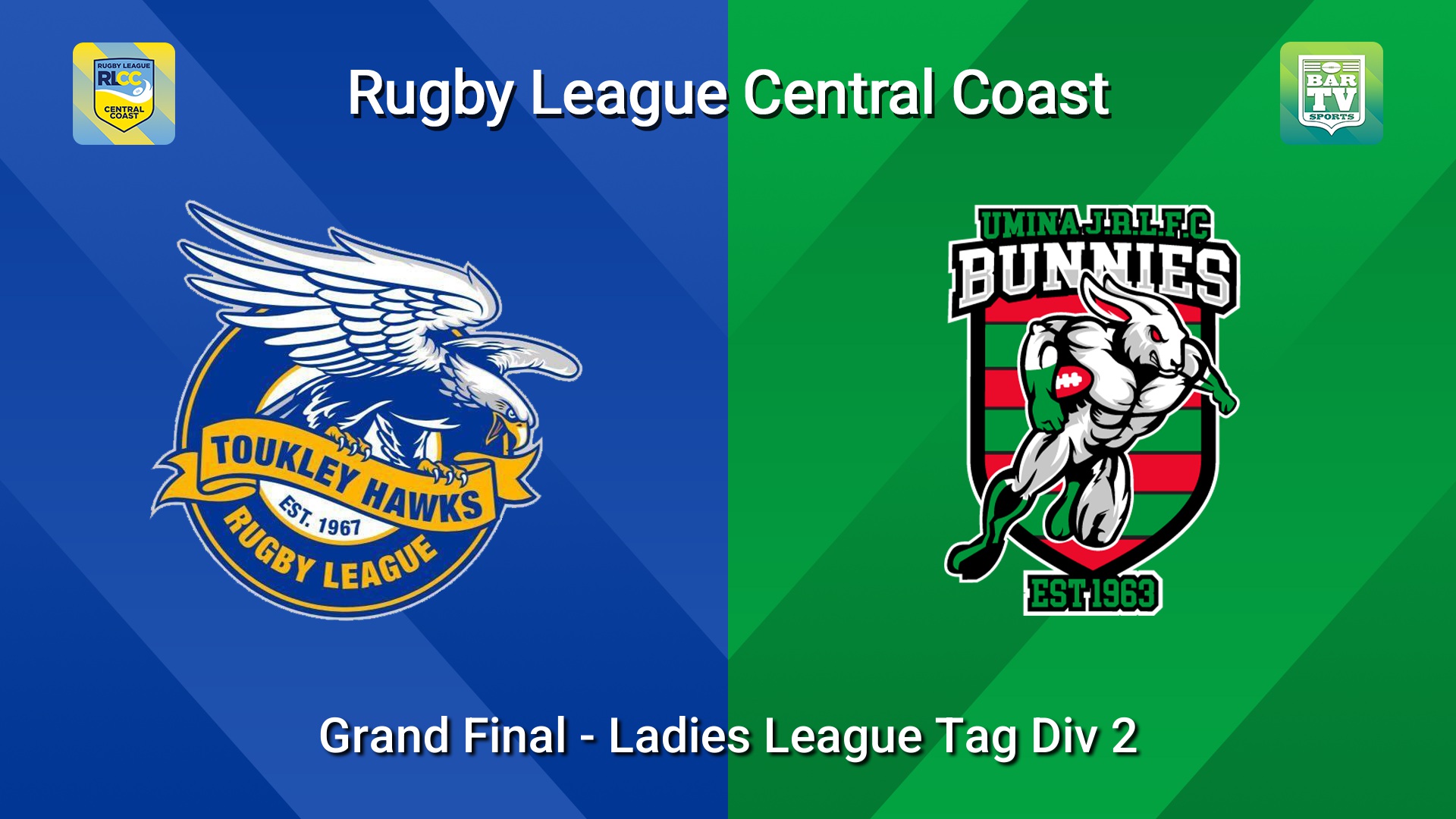 260816-video-RLCC Grand Final - Ladies League Tag Div 2 - Toukley Hawks v Umina Bunnies Slate Image