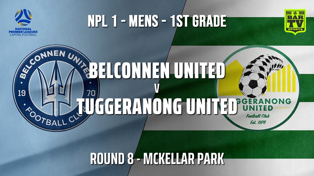 210529-NPL - CAPITAL Round 8 - Belconnen United v Tuggeranong United FC (1) Minigame Slate Image