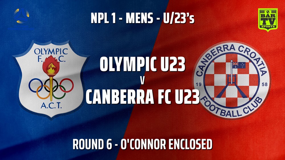210515-NPL1 U23 Capital Round 6 - Canberra Olympic U23 v Canberra FC U23 Slate Image