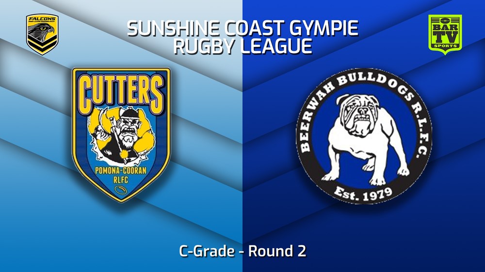 230401-Sunshine Coast RL Round 2 - C-Grade - Pomona Cooran Cutters v Beerwah Bulldogs Slate Image