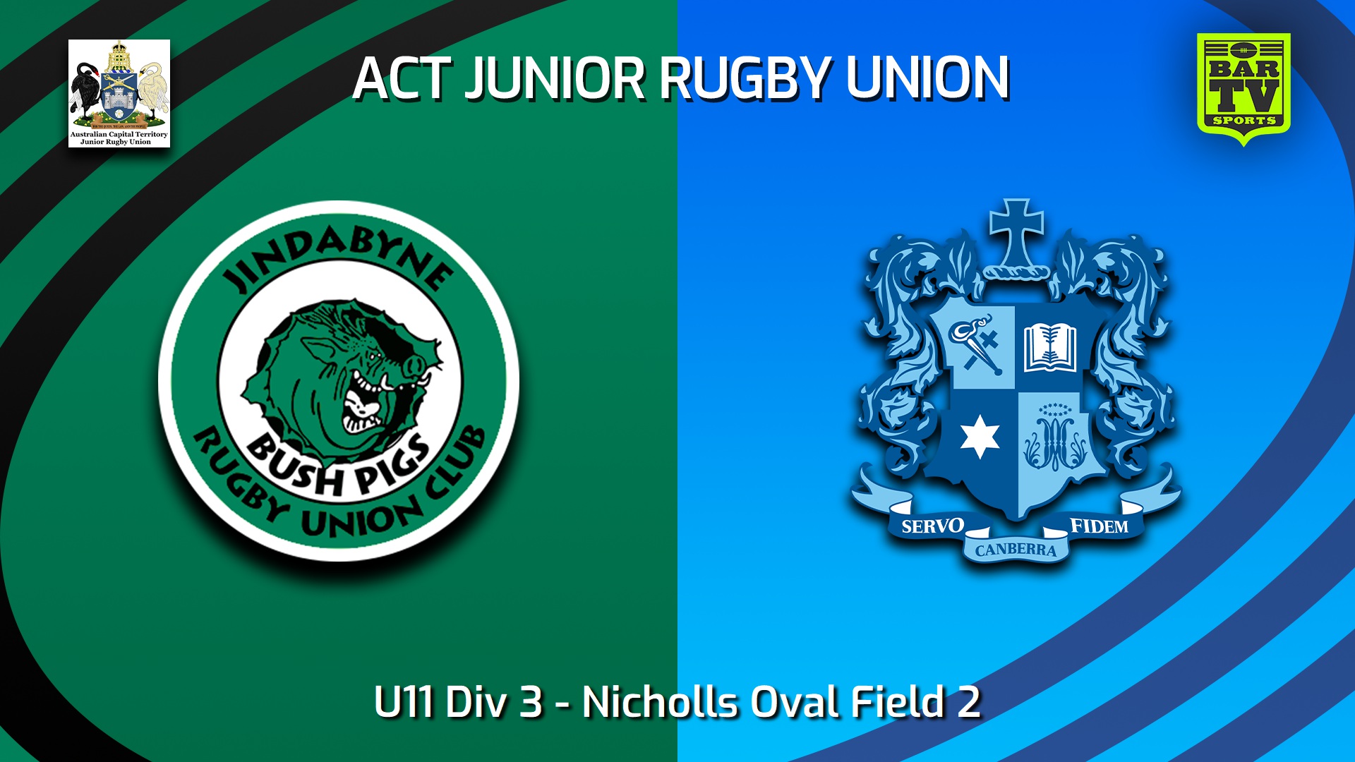 250913-video-ACT Junior Rugby Union Grand Final - U11 Div 2 - Jindabyne Bush Pigs v Marist College Canberra Minigame Slate Image