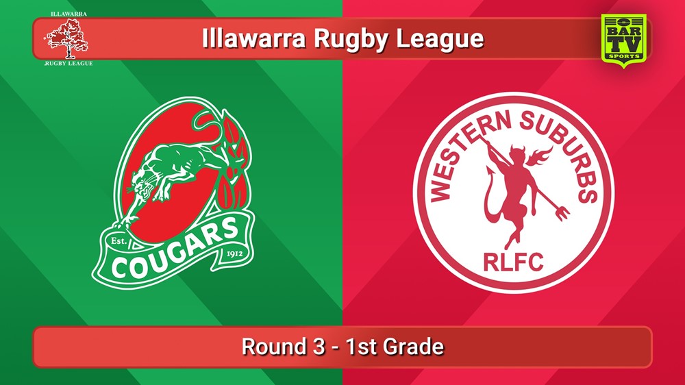 250510-video-Illawarra Round 3 - 1st Grade - Corrimal Cougars v Western Suburbs Devils Slate Image