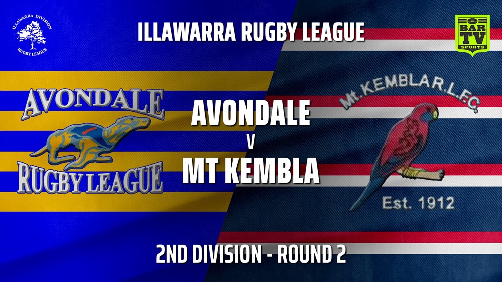 IRL Round 2 - 2nd Division - Avondale RLFC v Mt Kembla Slate Image