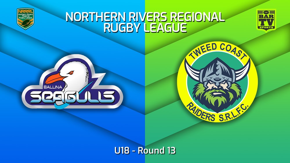 230716-Northern Rivers Round 13 - U18 - Ballina Seagulls v Tweed Coast Raiders Minigame Slate Image