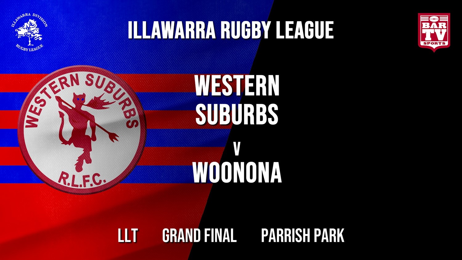 IRL Grand Final - LLT - Western Suburbs Devils v Woonona Bushrangers Minigame Slate Image