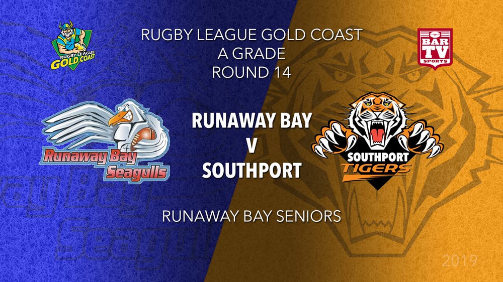 RLGC Round 14 - A Grade - Runaway Bay v Southport Tigers Slate Image