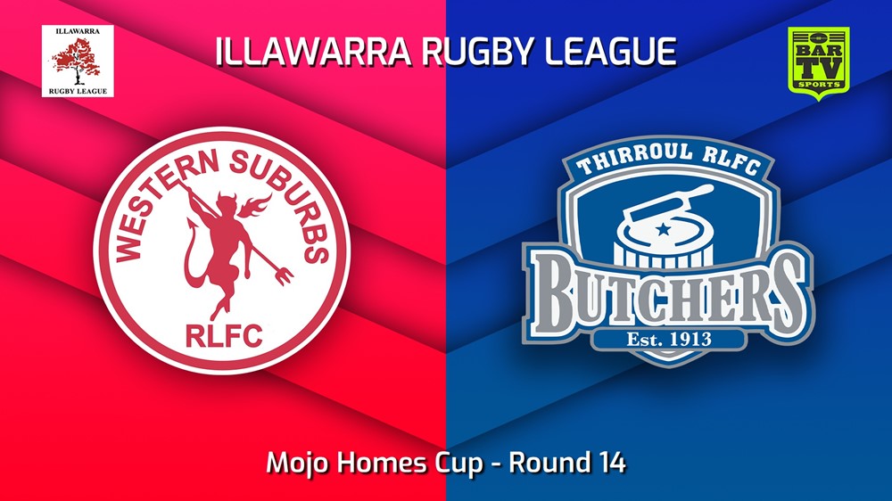 230805-Illawarra Round 14 - Mojo Homes Cup - Western Suburbs Devils v Thirroul Butchers Minigame Slate Image