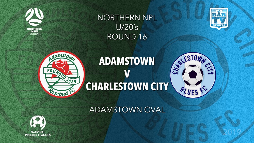NPL Youth - Northern NSW Round 16 (Replay) - Adamstown Rosebud FC U20 v Charlestown City Blues FC U20 Slate Image