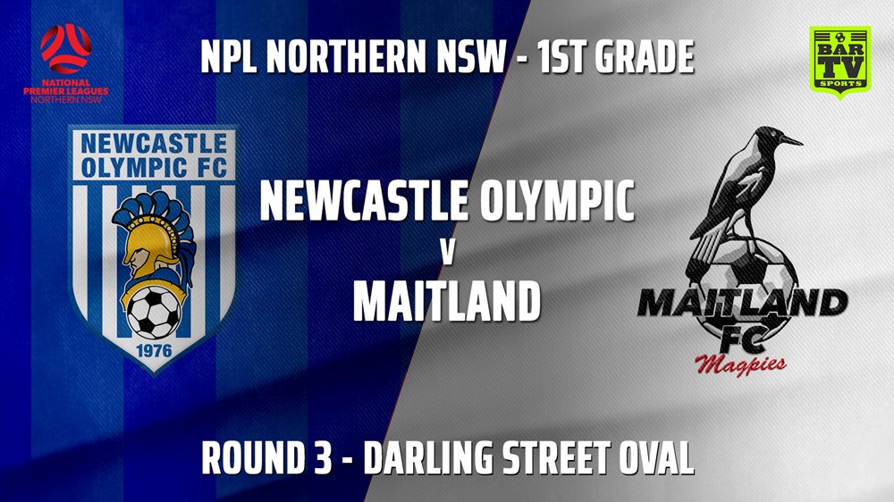 NPL - NNSW Round 3 - Newcastle Olympic v Maitland FC Slate Image