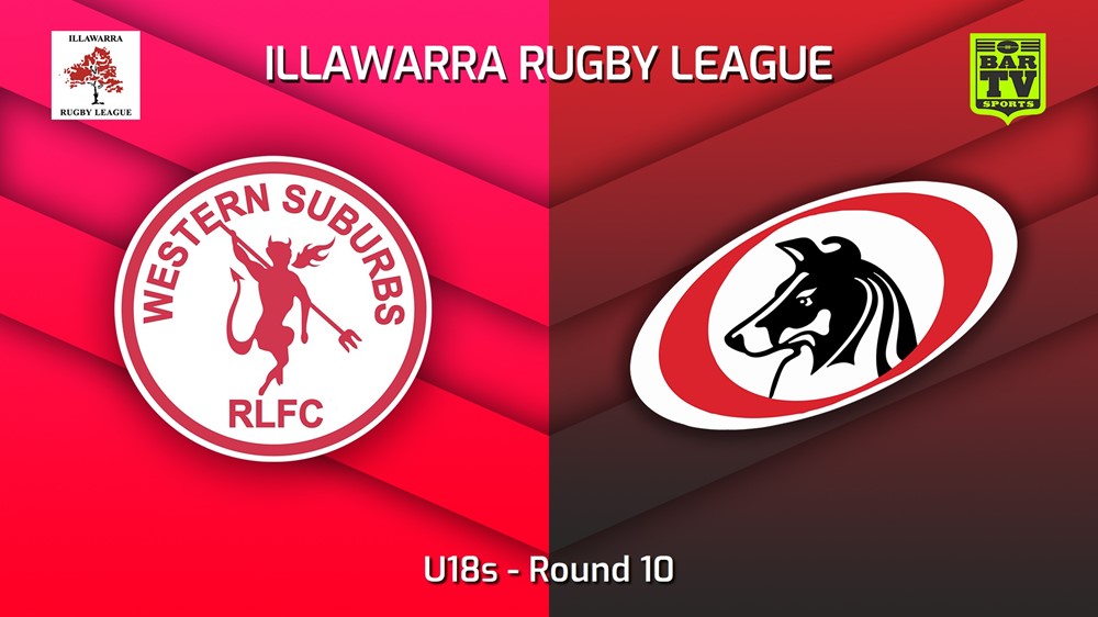 230708-Illawarra Round 10 - U18s - Western Suburbs Devils v Collegians Slate Image