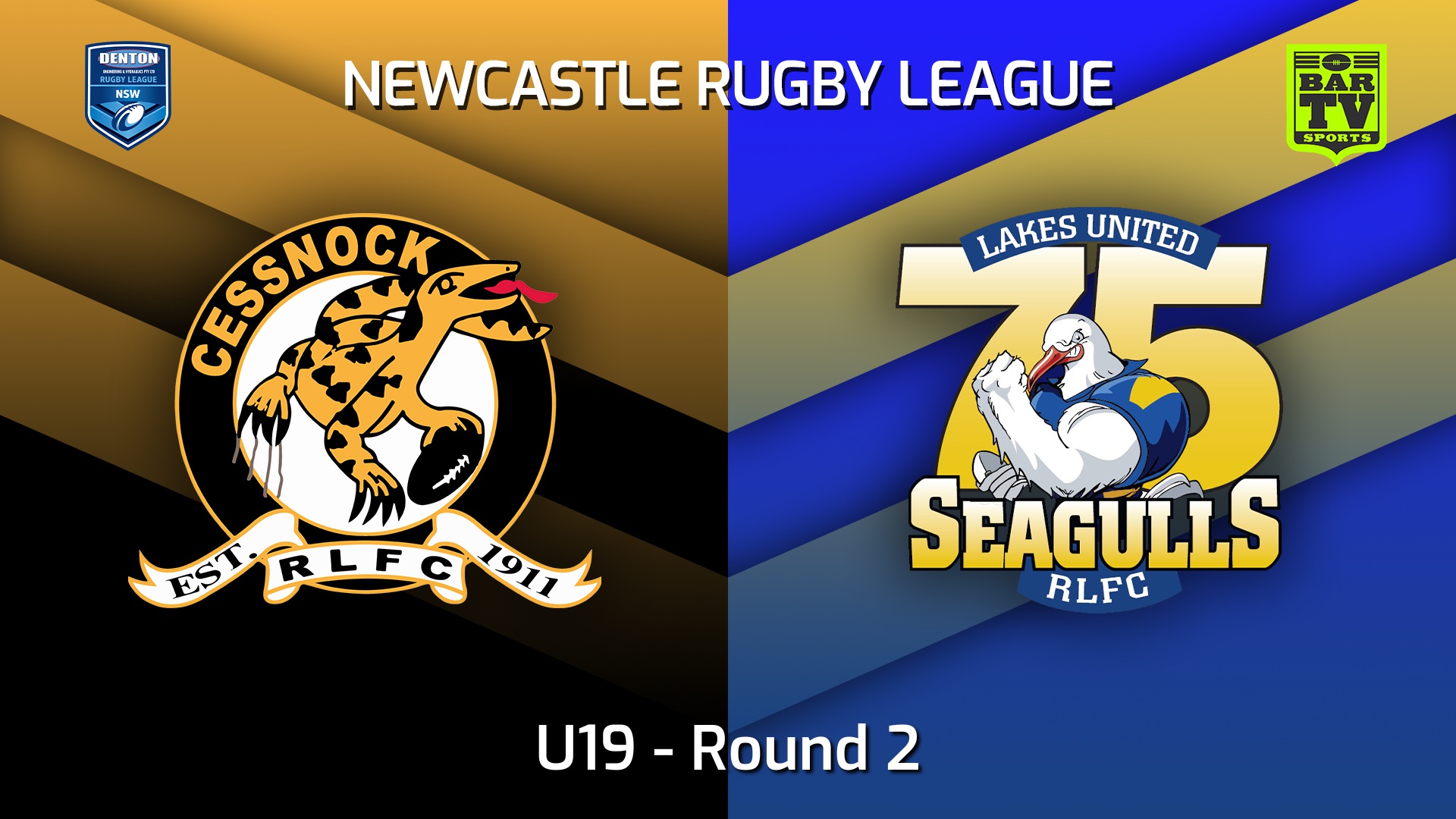 220402-Newcastle Round 2 - U19 - Cessnock Goannas v Lakes United Slate Image