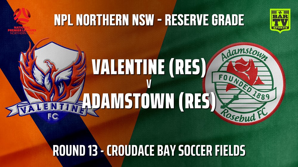 210703-NNSW NPL Res Round 13 - Valentine Phoenix FC v Adamstown Rosebud FC Slate Image