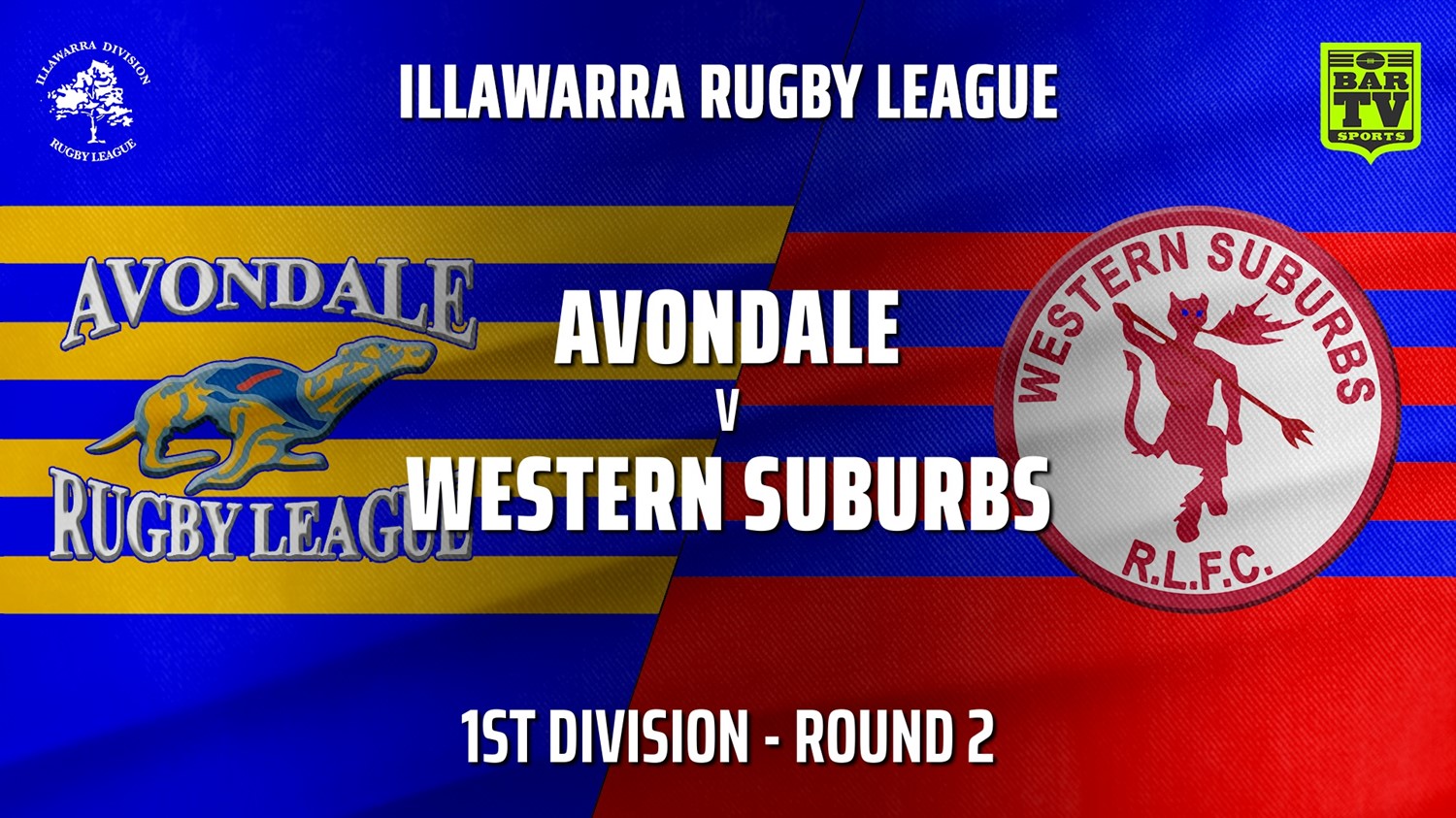 IRL Round 2 - 1st Division - Avondale RLFC v Western Suburbs Devils Slate Image