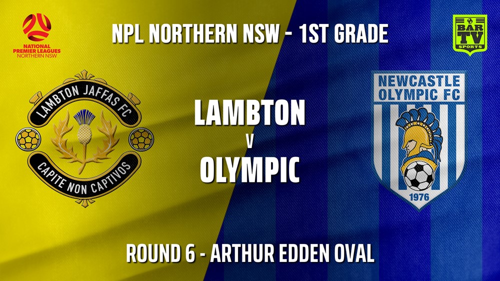 210508-NPL - NNSW Round 6 - Lambton Jaffas FC v Newcastle Olympic Slate Image