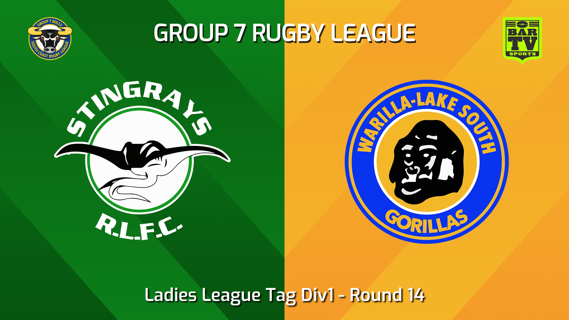 240721-video-South Coast Round 14 - Ladies League Tag Div1 - Stingrays of Shellharbour v Warilla-Lake South Gorillas Minigame Slate Image