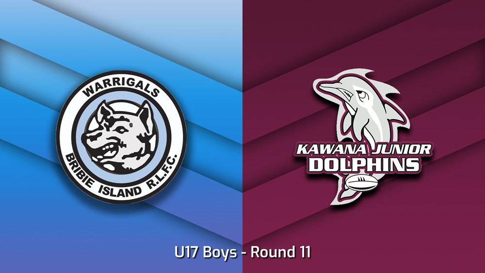 230624-Sunshine Coast Junior Rugby League Round 11 - U17 Boys - Bribie Island Warrigals JRL v Kawana Dolphins JRL Slate Image