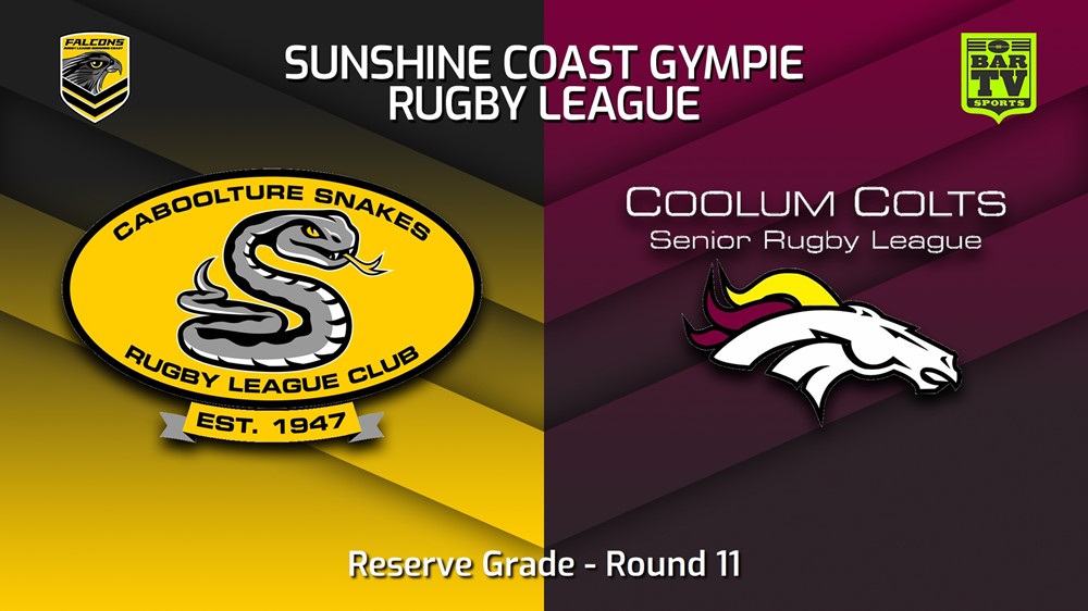 230625-Sunshine Coast RL Round 11 - Reserve Grade - Caboolture Snakes v Coolum Colts Slate Image
