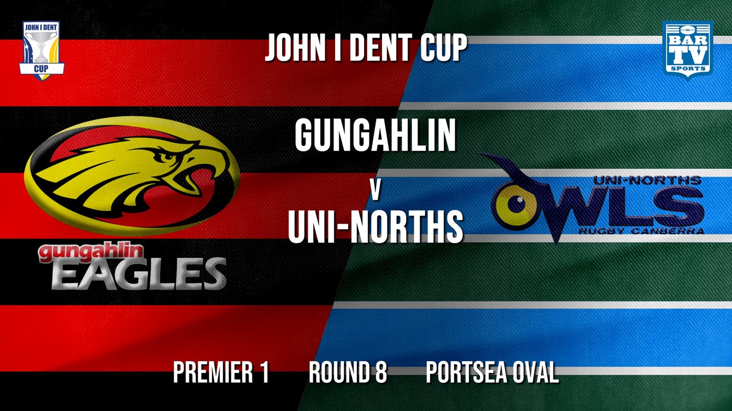 John I Dent Round 8 - Premier 1 - Gungahlin Eagles v UNI-Norths Minigame Slate Image