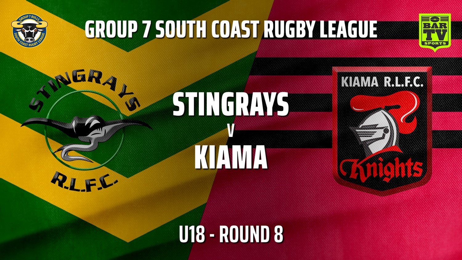 210606-Group 7 RL Round 8 - U18 - Stingrays of Shellharbour v Kiama Knights Slate Image