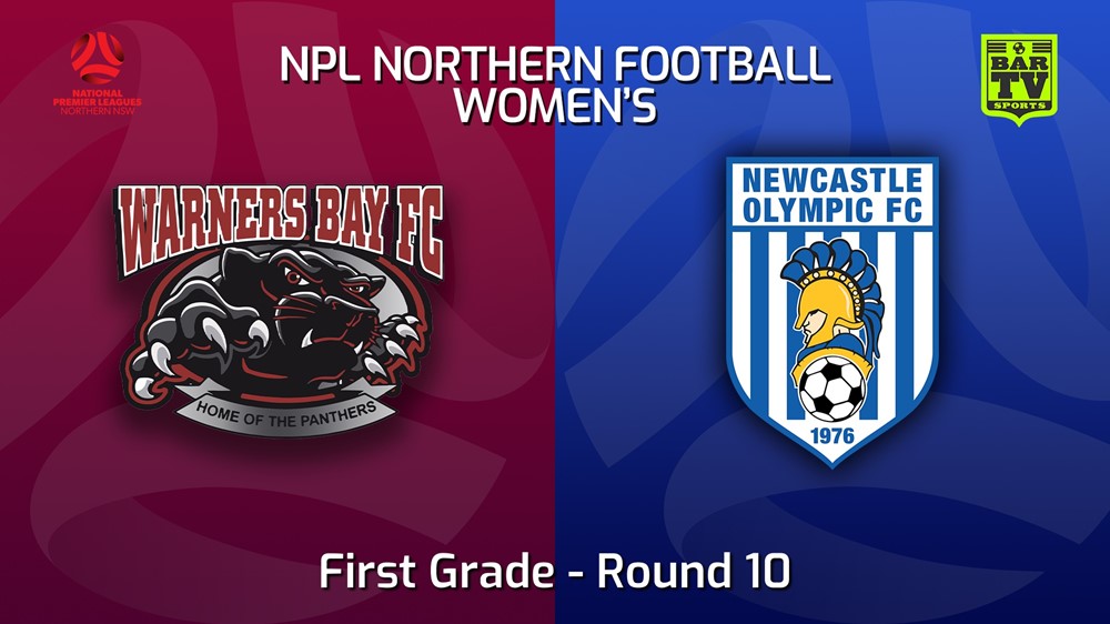 220528-NNSW NPLW Round 10 - Warners Bay FC W v Newcastle Olympic FC W Slate Image