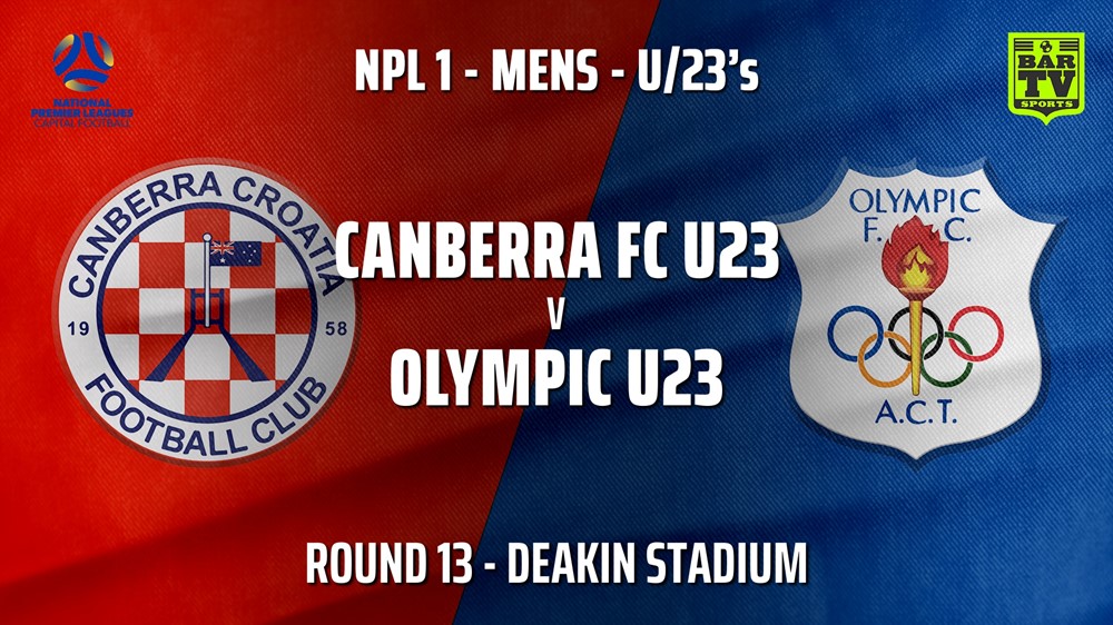 210711-Capital NPL U23 Round 13 - Canberra FC U23 v Canberra Olympic U23 Minigame Slate Image