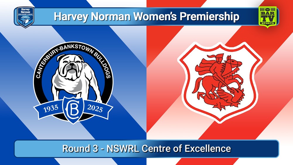 250721-video-Harvey Norman NSW Women's Premiership Round 3 - Canterbury-Bankstown Bulldogs v St George DRLFC Slate Image