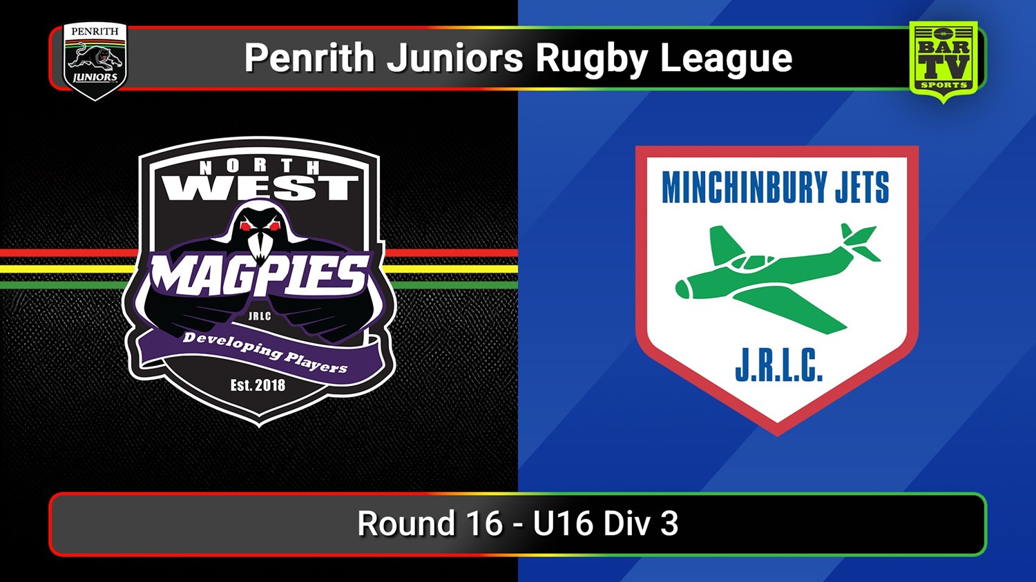 250809-video-Penrith & District Junior Rugby League Round 16 - U16 Div 3 - North West Magpies v Minchinbury Slate Image