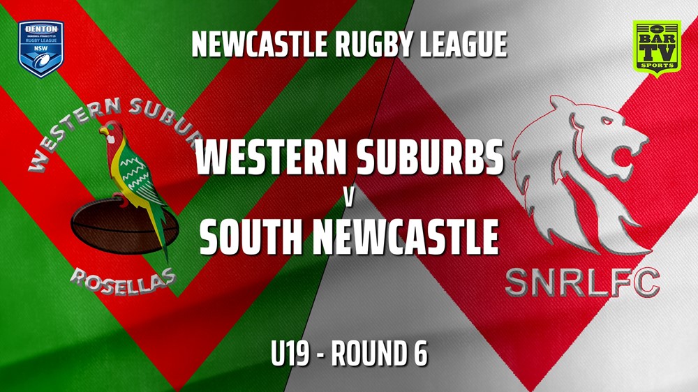 210502-Newcastle Rugby League Round 6 - U19 - Western Suburbs Rosellas v South Newcastle Slate Image