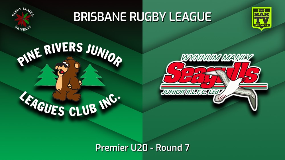 230513-BRL Round 7 - Premier U20 - Pine Rivers Bears v Wynnum Manly Seagulls Juniors Slate Image