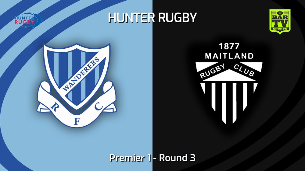 230429-Hunter Rugby Round 3 - Premier 1 - Wanderers v Maitland Slate Image